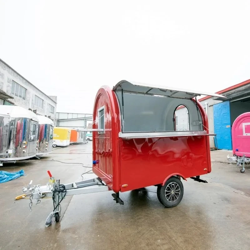 Food Trailer Cart Hot Dog Food Cart Mini Food Trailer Coffee Cart