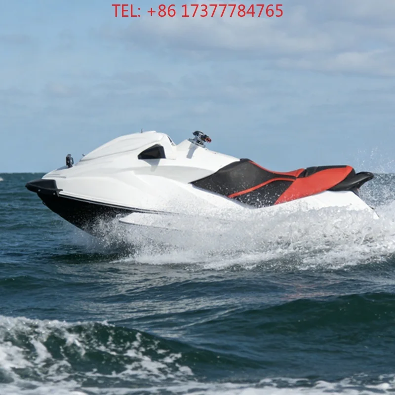 Two-Person Fiberglass High-Speed 4 Stroke Motorboat & Speedboat Low-Fuel Consumption Jet Ski for Water Sports Outdoor Use