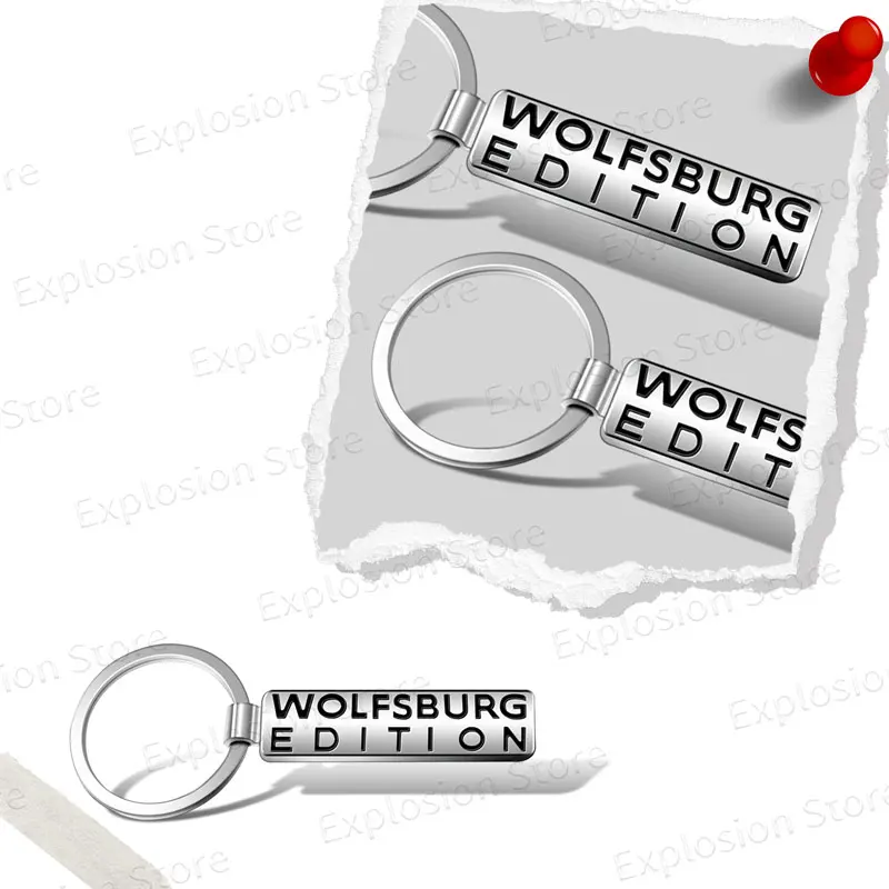 Car Key Chains Keyring Wolfsburg Edition Logo Pendant Metal Keychain Holder For VW Golf Polo Tiguan Passat TDI Beetle Jetta