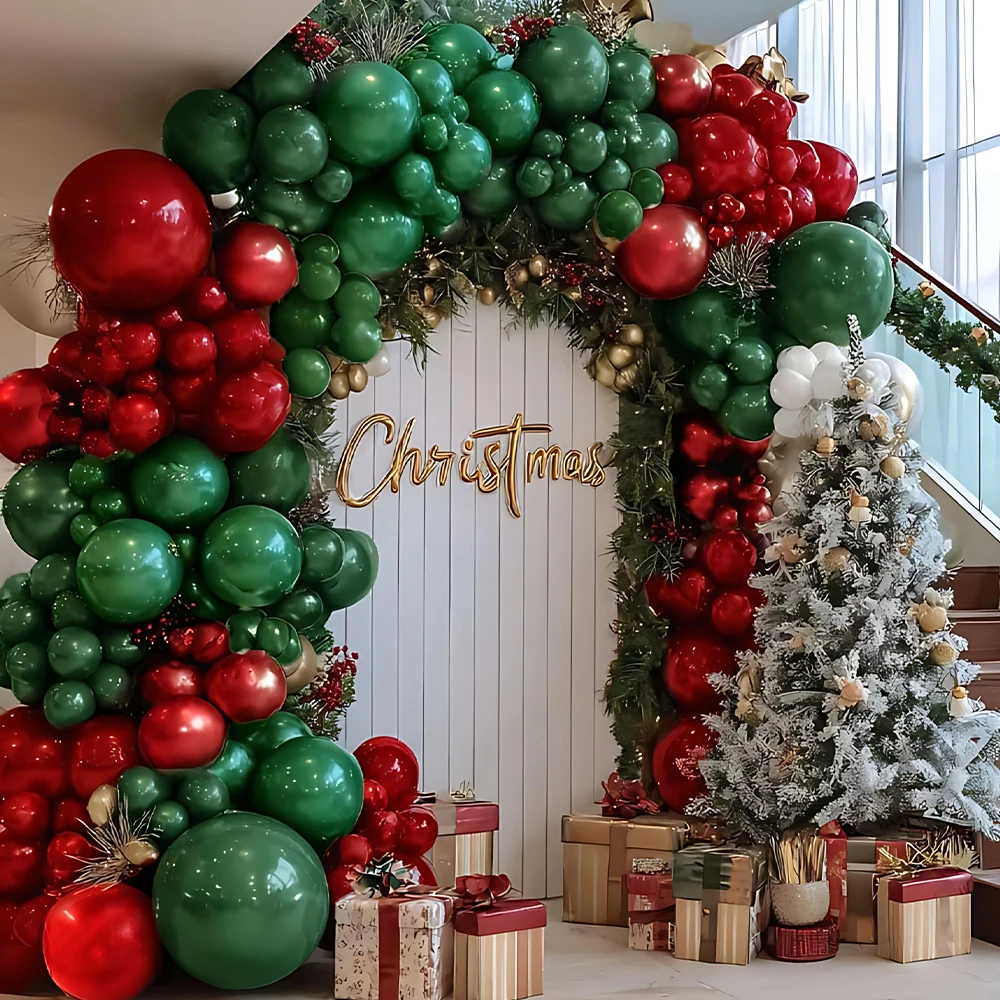 

Комплект арки из воздушных шаров, подходит для дня рождения, рождественских украшений, собраний, юбилеев, свадеб, зимнего внутреннего и наружного украшения.