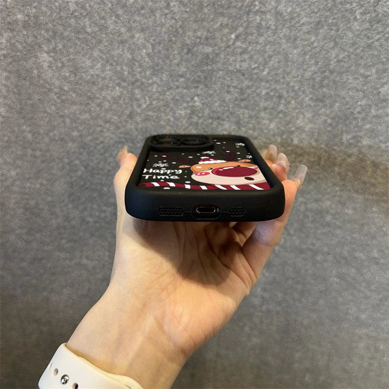 Para Xiaomi 14T funda Poco F6 funda de teléfono con ciervos navideños para Xiaomi Mi 11 Lite 13T 13 12T 12 14 Poco M6 X6 X5 X3 F5 Pro - imagen 3