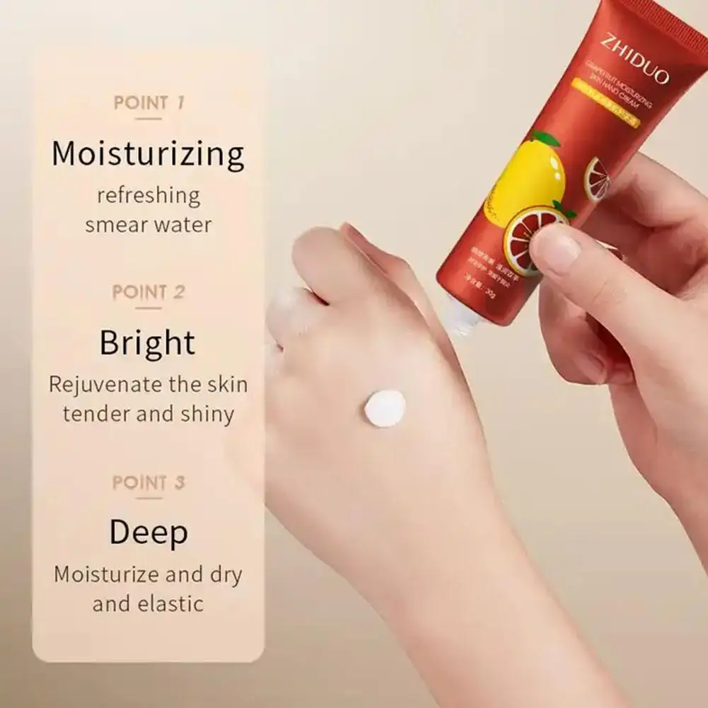 1Pc Hand Cream Random Style for Dry Cracked Hands Fruit Series Moisturizing Hand Lotion Gift Hand Cream Travel Size in Bulk 30g