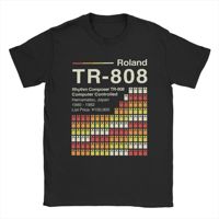TR 808 Horizontal Roland T Shirts Men's Cotton Vintage T-Shirts Round Neck Tees Short Sleeve Tops Summer