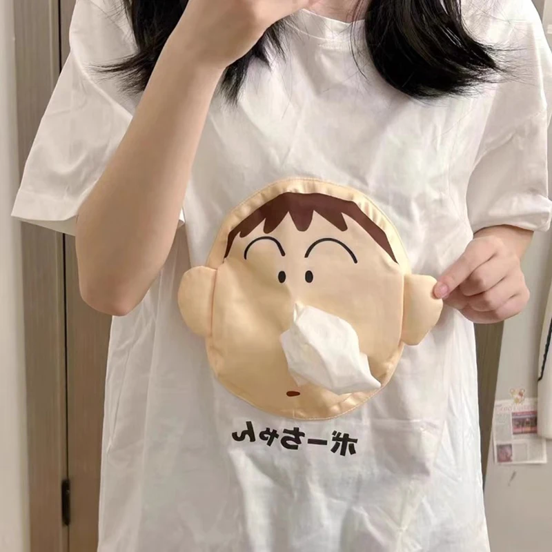 Lustiges Crayon Shin Chan Boochan T-Shirt Carry Paper With You Kreatives neues Spielzeug Niedliches Cartoon 3D Fun Dumb Paper Kurzarm-Geschenke