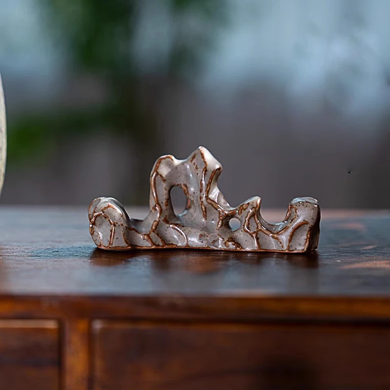 

1 шт. китайская керамическая подставка для кистей-креативный держатель для кистей в античном стиле, декор стола для каллиграфии