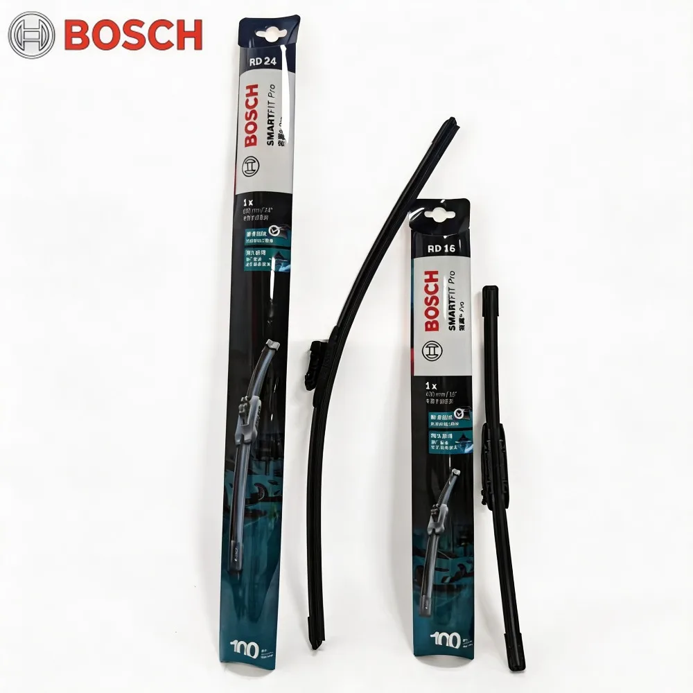 Bosch SMARTFIT Pro Front Windshield Wiper Blades 14-26 Inch Streak-Free Accessories for Ford Everest Fiesta - Auto Cleaning Syst