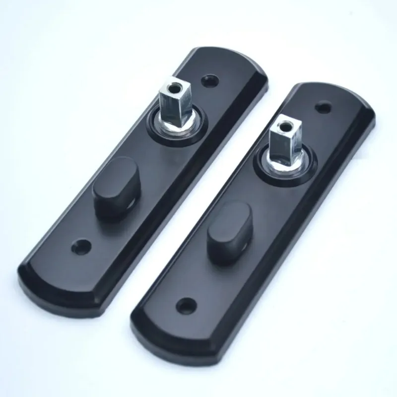 Única língua aço inoxidável Handle, fechadura da porta secundária, fechadura mecânica, preto