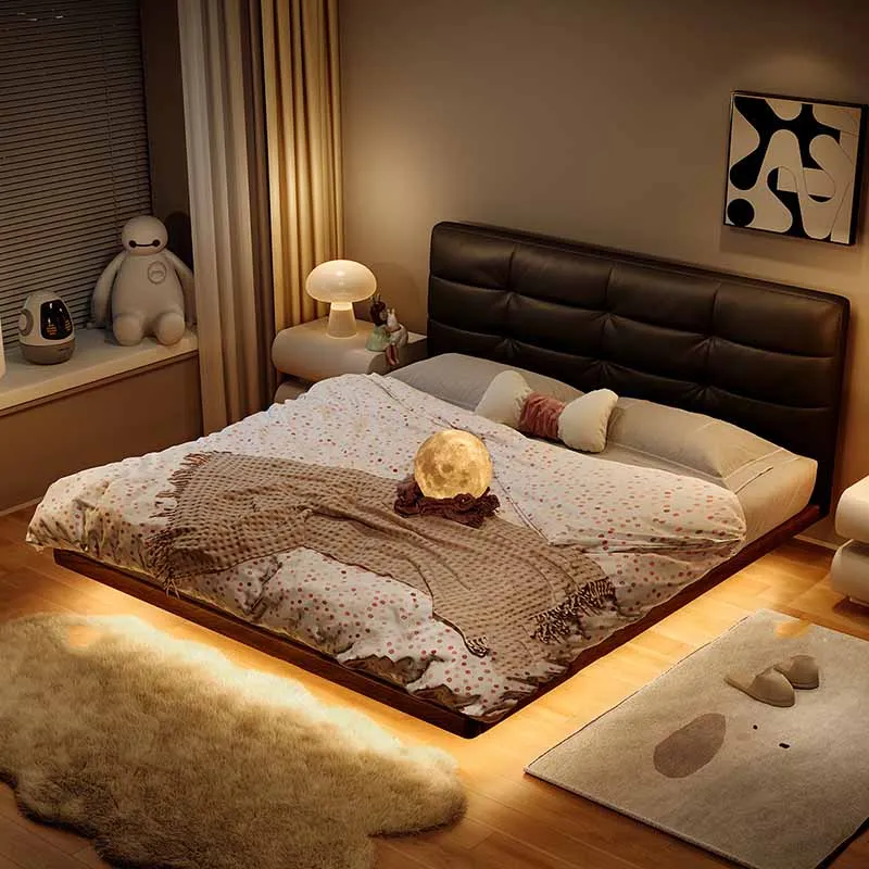 Fluffy Adjustable Double Bed Organizer Fitted Couples Japanese Storage Bed Bedroom Lounges Cama De Casal Bedroom Furniture