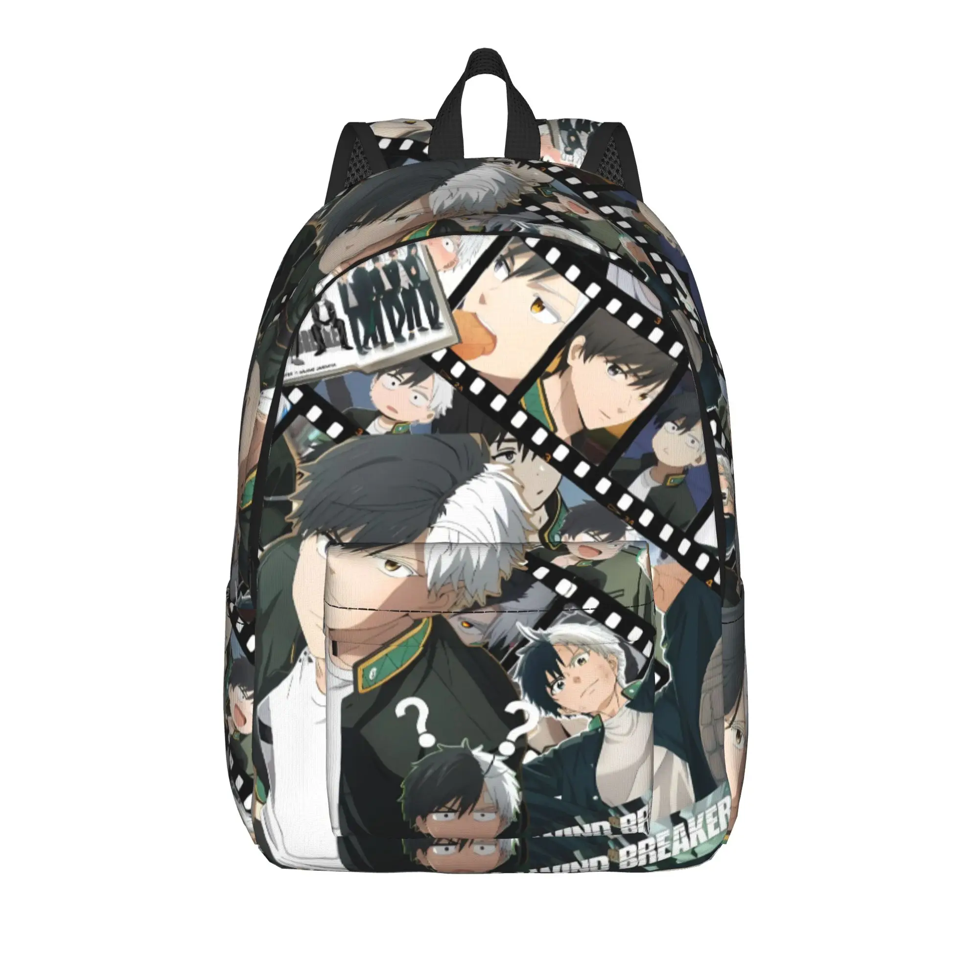 Ren Kaji Backpack Teen Winds Breakers Pattern Backpacks Polyester Funny High School Bags Hiking Design Rucksack