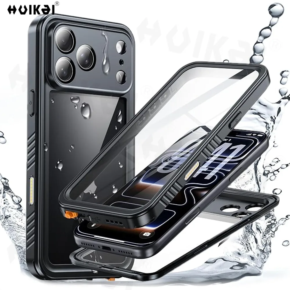 Waterproof Case For iPhone 18 Pro Max 17 Pro Max 18 Pro 17 Pro Drop Proof IP68 Full Body Protection Heavy Duty Protective Cover