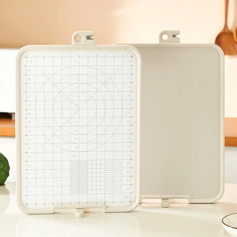 

304 Stainless Steel Cutting Board with Knife Sharpener and Measurement Double Sided Chopping Board Vegetables and Meat Cutting