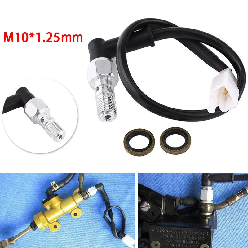 M10x1.25 Motorcycle Rear Hydraulic Brake Light Switch For KTM 125 250 300 400 450 525 SX XC EXC Banjo Bolt