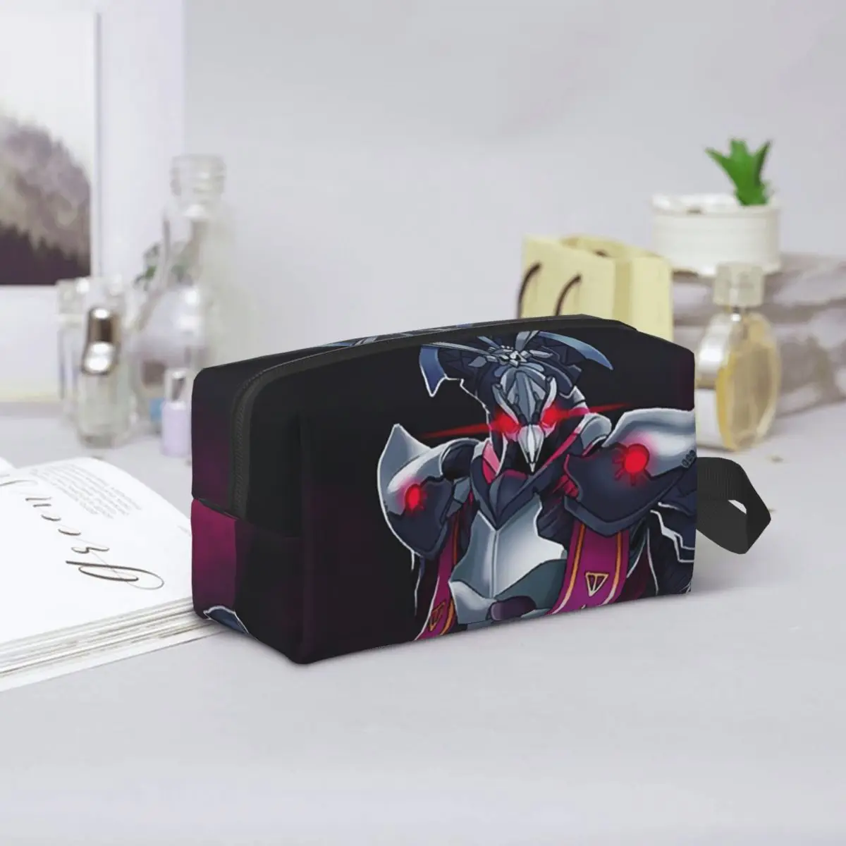 Regalo per uomo Copie De Samus Aran Metroid Samus Aran Borse per cosmetici da donna Custodia per trucco da viaggio Astuccio per matite