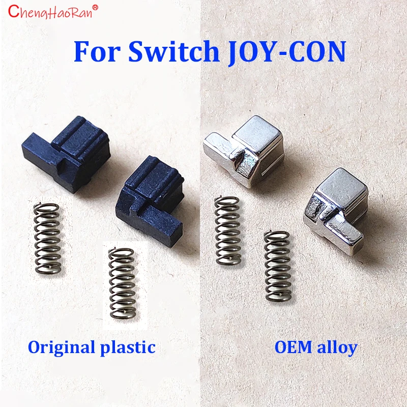 

1Set For Loose Repair Tool Parts NS JoyCon Controller Left Right Slider Buckle OEM Metal Lock Latch Bracket With 2PCS Springs