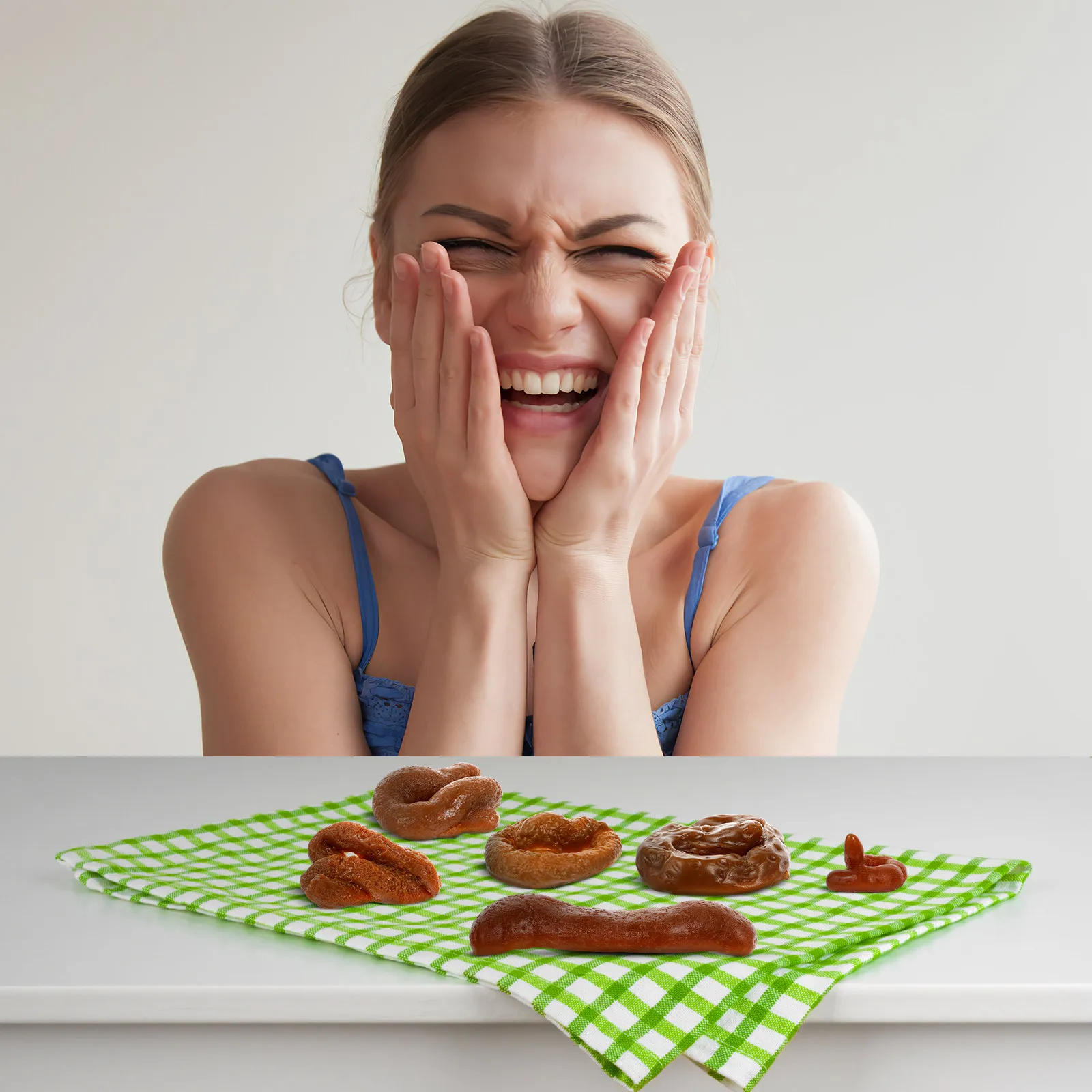 

1Set Decorative Poo Prop Realistic Imitation for Prank Jokes Festival Party Trick Gag Gift Emulation Poo Plaything