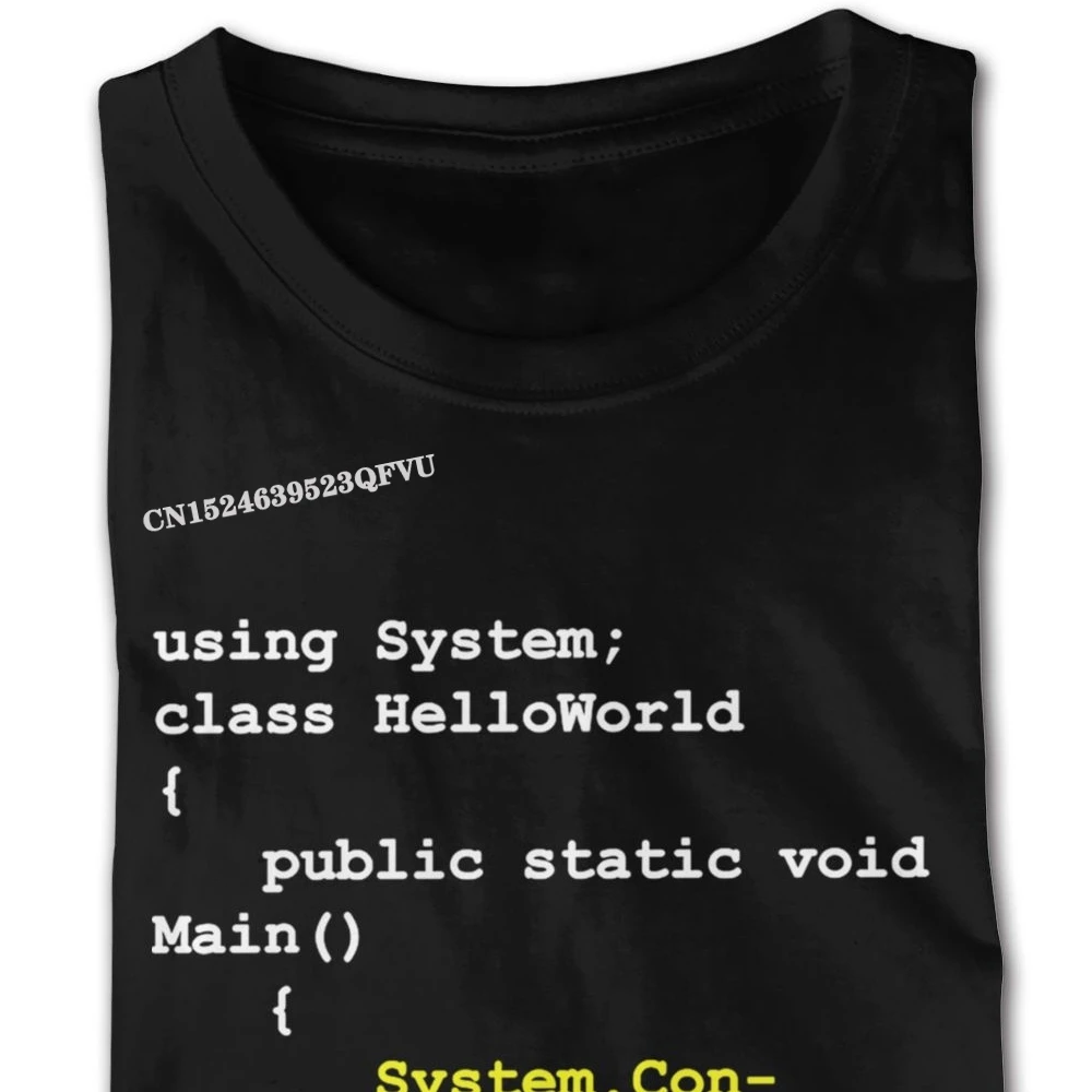 Hello World - C For Men Women Kids Computer Engineer Software Engineer Programmer T-Shirt Men Men\'s Soft Cotton Tees