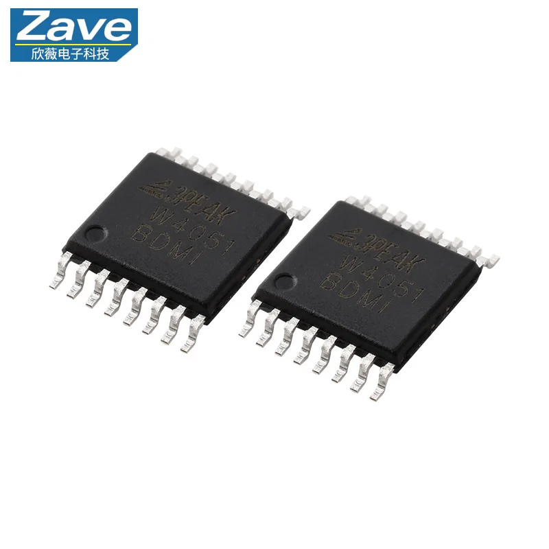 Original 3PEAK TPW4051-TR (Marking: W4051) Single-Pole Octal-Throw (SP8T) High-Voltage Analog Switch IC, TSSOP-16 Package