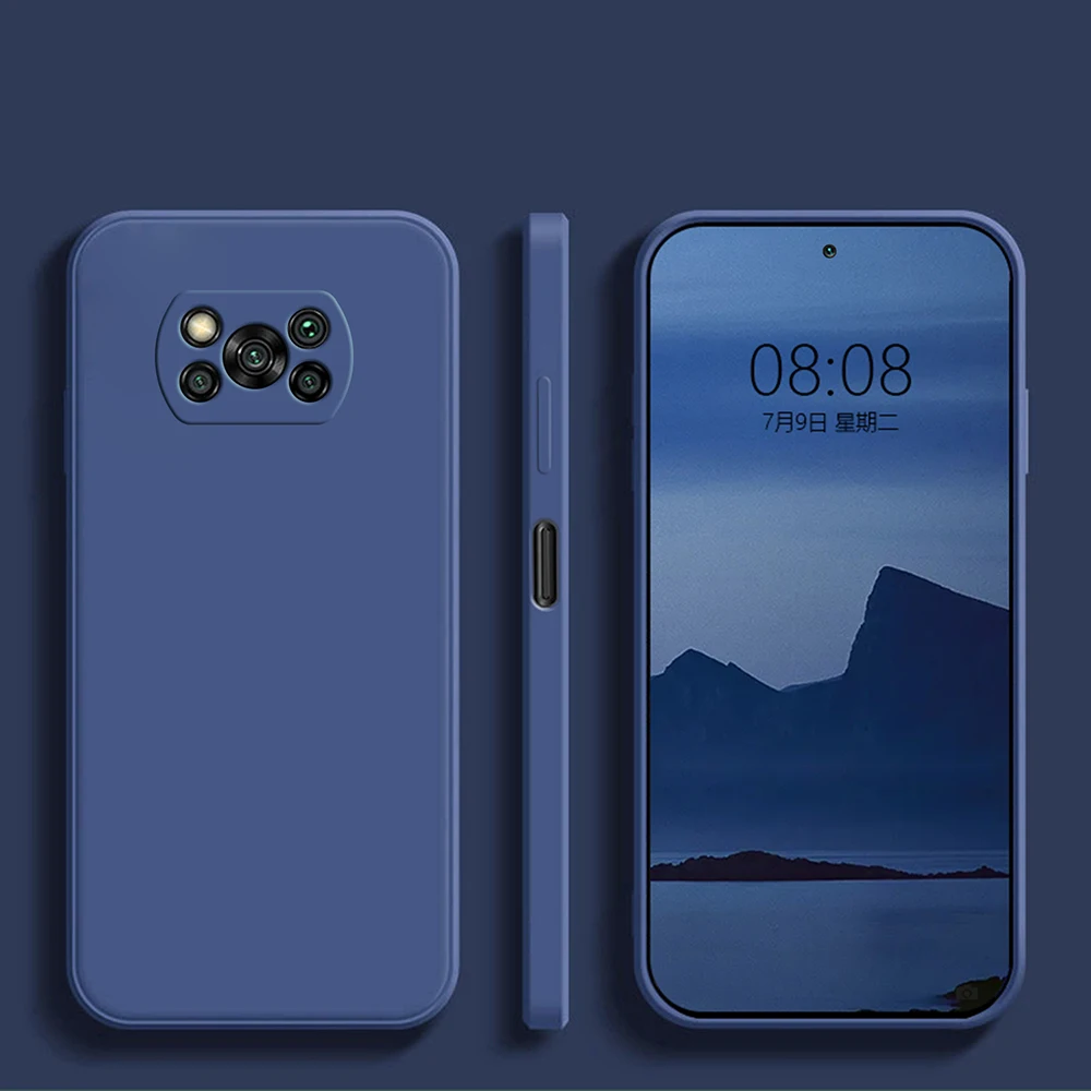 Luxus Original Flüssigkeit Silikon Telefon Fall Für Xiaomi Poco X3X3 Pro NFC X3Pro Pocox3 Pro Weiche Fällen für Poco x3 Pro Zurück Abdeckung – Detail 7