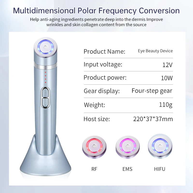 Eye Beauty Massage Machine RF Anti-aging Fine Line Beauty Wrinkle Removal Skincare Eye Vibration Massager Facial Beauty Device