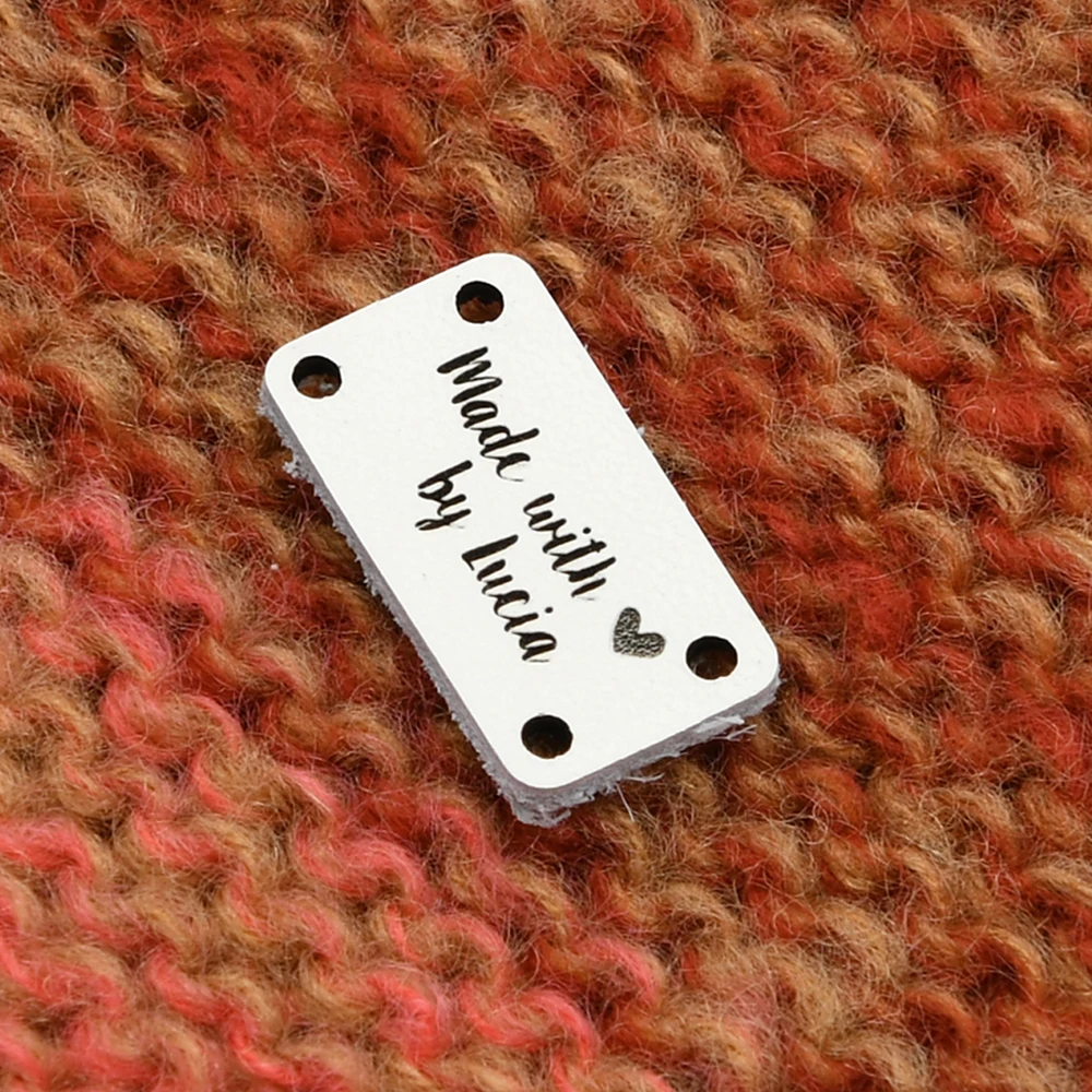 

Personalized Labels, Genuine Leather , Leather Tags , Custom Crochet Labels, Laser Engraved, For Handmade Items, D503