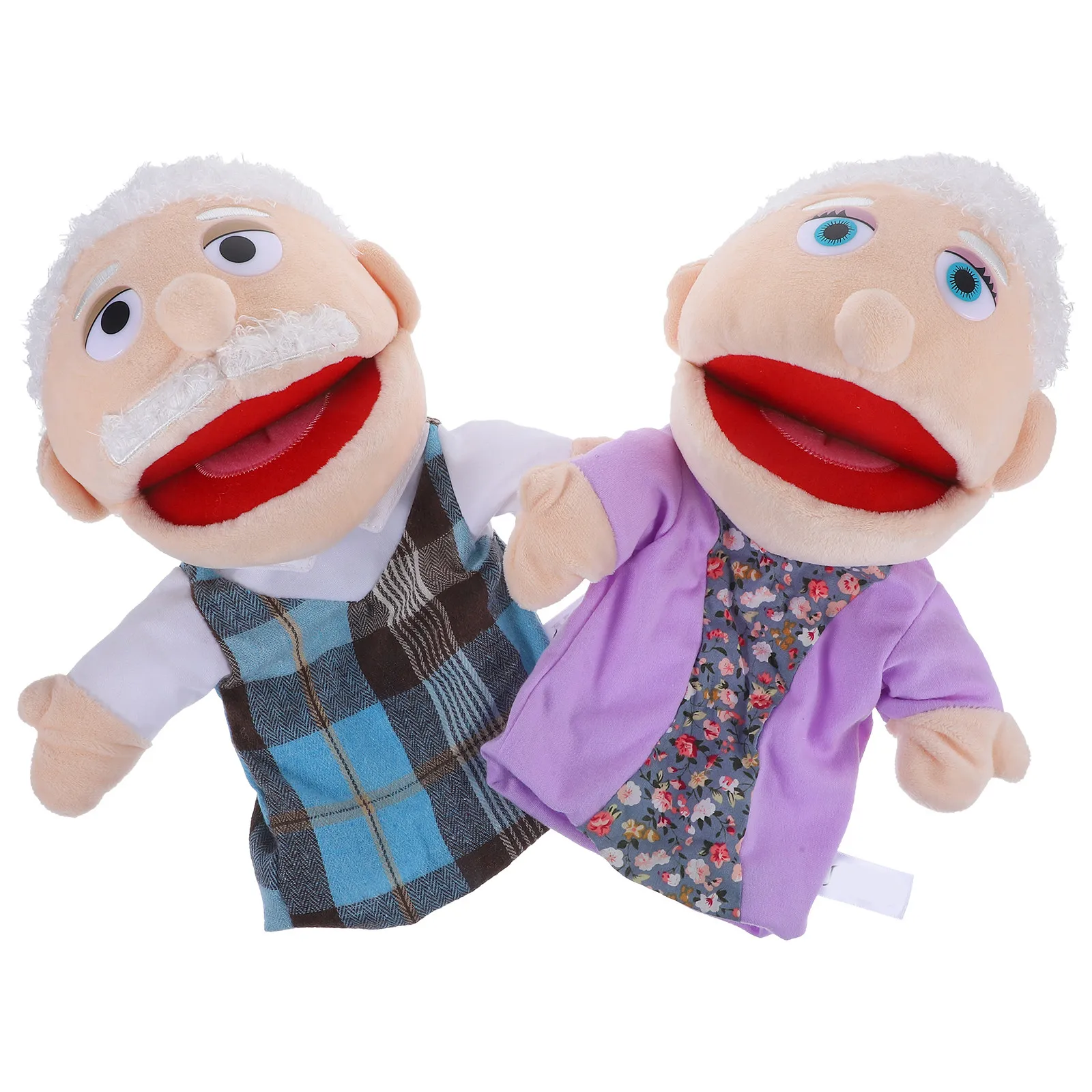 

2Pcs Hand Puppet Lifelike Figure Decorative Bedroom Fun Hand Puppet for Children Decorative Figure Toy