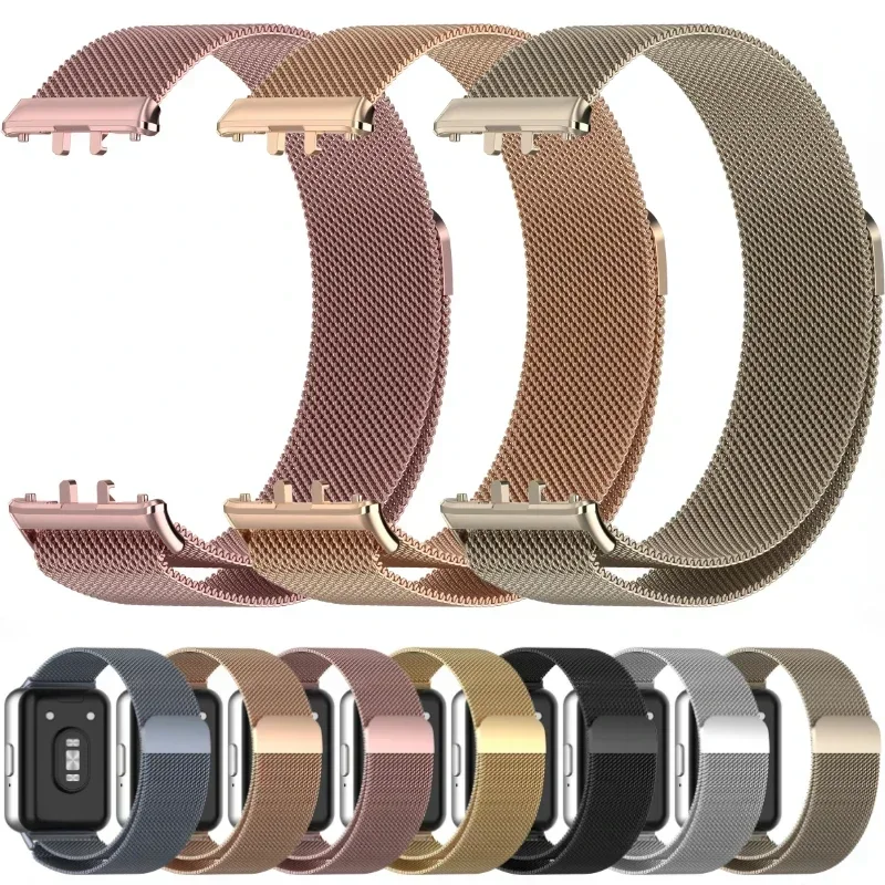 Milanese Magnetisches Schlaufenarmband für Samsung Galaxy Fit 3 Komfortables Metall-Armband Ersatzband für Samsung Galaxy Fit 3