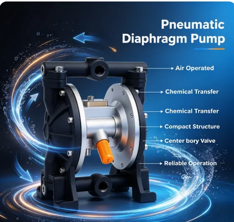 A-10 Pneumatic Diaphragm Pump Air Operated Bare Pump Corrosion Resistant for Paint Ink Glue Industrial Liquid Transfer