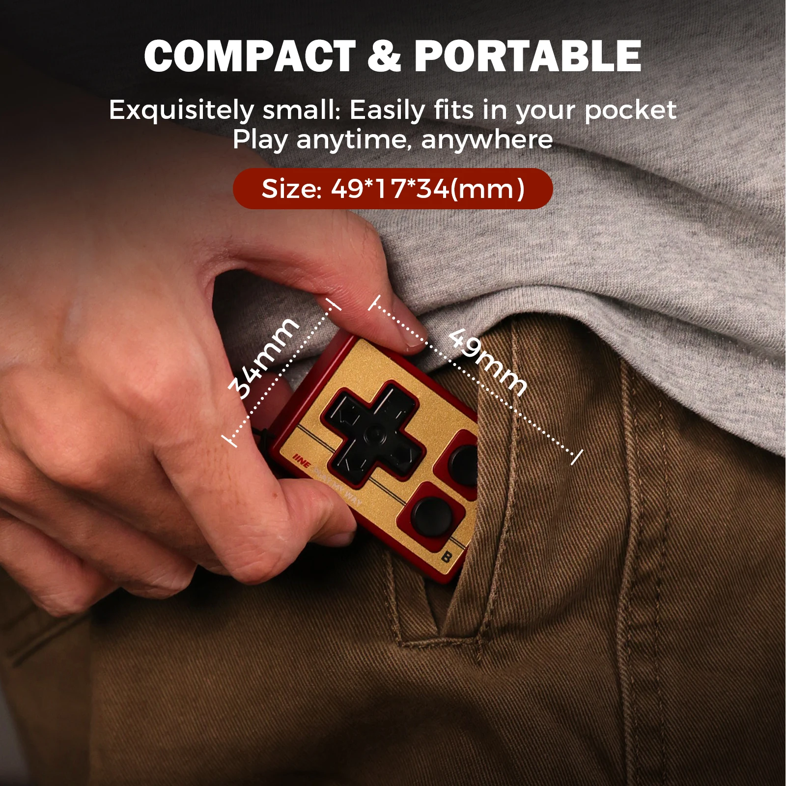IINE Gamebrick Mini Retro Controller 썸네일 4