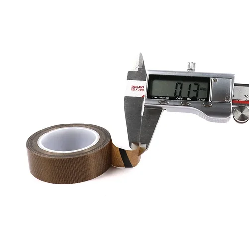 Imagen 2 del producto Cinta de PTFE, tela adhesiva, ancho 5 ~ 100mm de espesor, 0,13mm, 0,18mm, cintas de PTFE de sellado resistentes a altas temperaturas aisladas al vacío