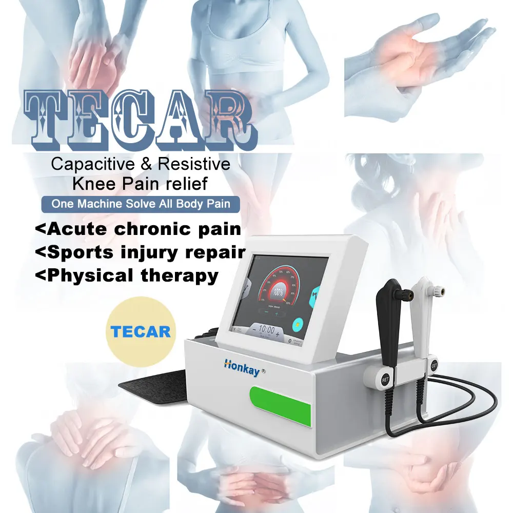 

448KHz Smart-tecar CET RET Physical Therapy Pain Relief Body Rehabilitation Tecar Deep Heating Diathermy Slimming Machine