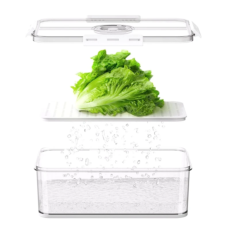 

Fruits Vegetables Box For Kitchen Countertop Airtight Loaf Bread Storage Container Time Recording Bread Keeper With Lid