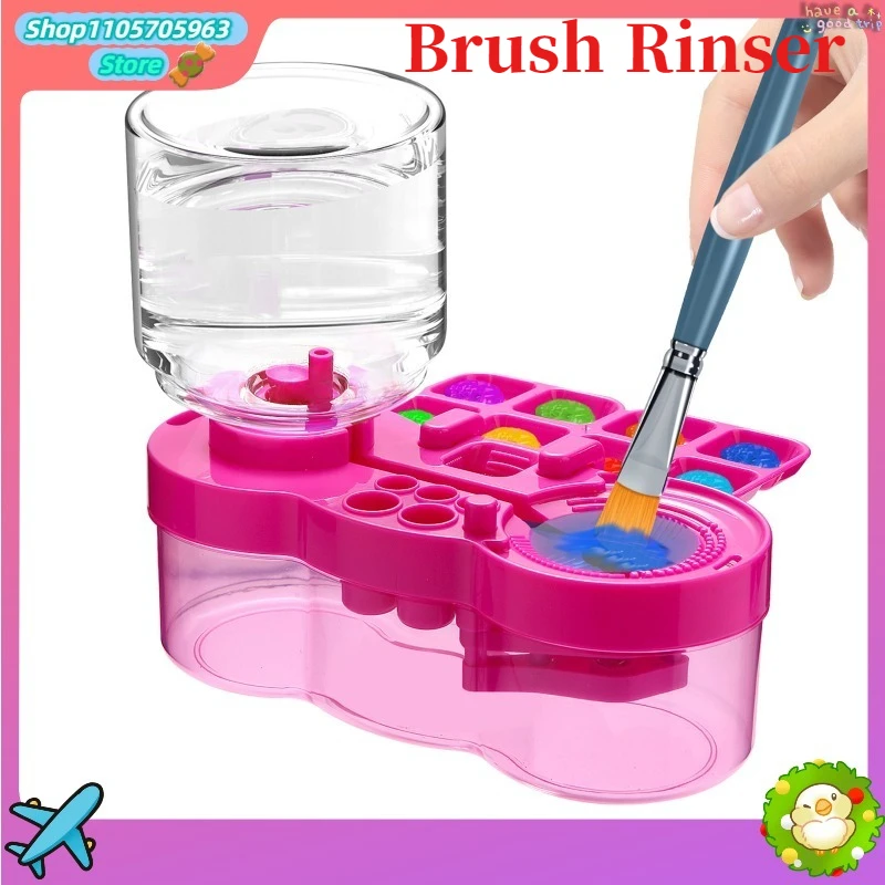 Brush Rinser Paint Brush Cleaner Portable Water Cup Painting Palette Artist Drawing Graffiti Watercolor Brush Washing Container