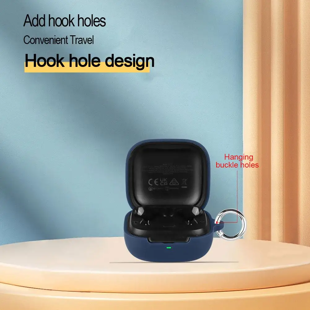 حافظة من السيليكون متوافقة مع EarFun Air Pro 4i-TW230 حقيبة سماعة الاذن لينة سيليكون واقية المحمولة مقاومة للخدش والصدمات S9N9 #3