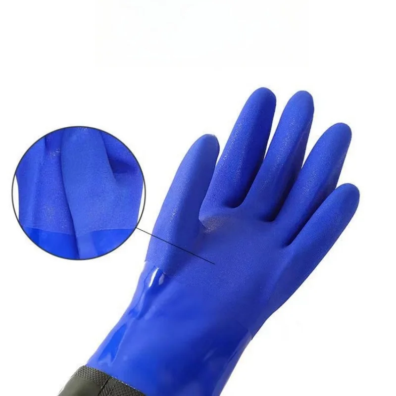 Super long,75cm fishing gloves,Waterproof ,thick durable, aquatic gloves