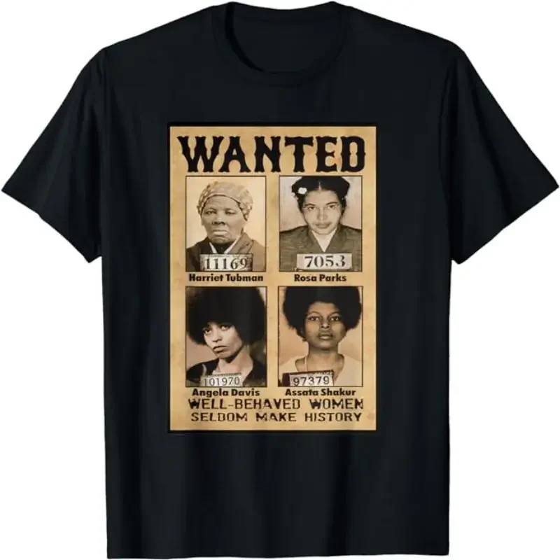 men Seldom Make History, Black Men's Print T-Shirt 04195 Summer Hot Wanted Well Behaved  graphic  oversized men clothing