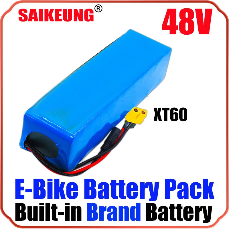 Ebike Battery 48v 20ah 24ah 25 30ah 1000w Akku 15ah 35ah 40ah 2000w Bateria Para 12ah 23ah 50ah 250w-3000w Lithium Battery Pack