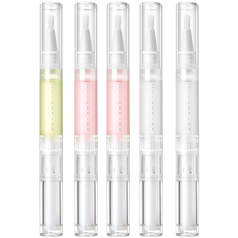 Bolígrafo de aceite nutritivo para uñas, tratamiento de 5 perfumes, tratamiento de cutículas para el crecimiento de las uñas, aceite nutritivo de regeneración, pluma nutritiva para la piel, 2ml