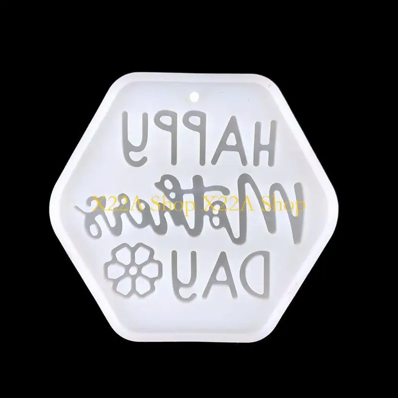 

Unique Hexagonal Keychain Silicone Mould DIY Crafts Decorative Crystal Epoxy Resin Mold