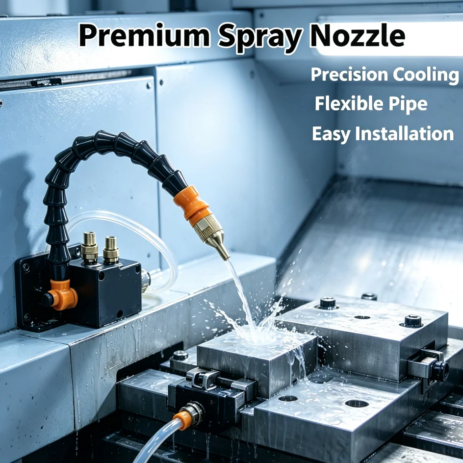 YS-BPV-3000 Mist Coolant Sprayer Adjustable Air Oil Mist Lubricator for CNC Lathe Milling Machine