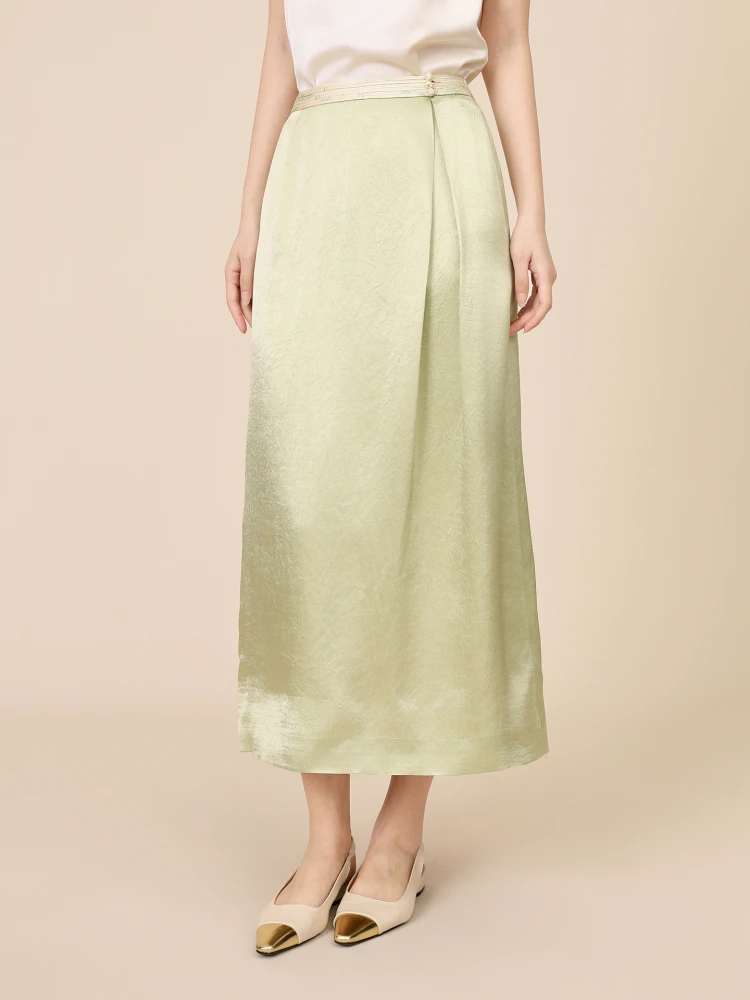 

Новое китайское женское модное летнее платье ibai из шелка с длинными пайетками и пуговицами