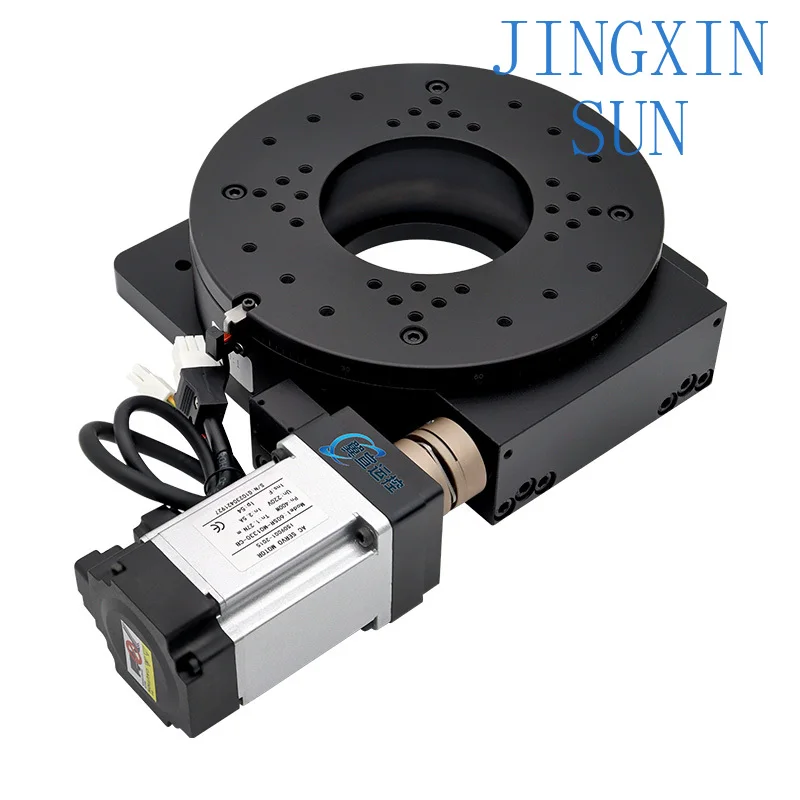 Electric rotary table indexing plate hollow precision automatic turntable lift  can be matched with a set of integrated drive