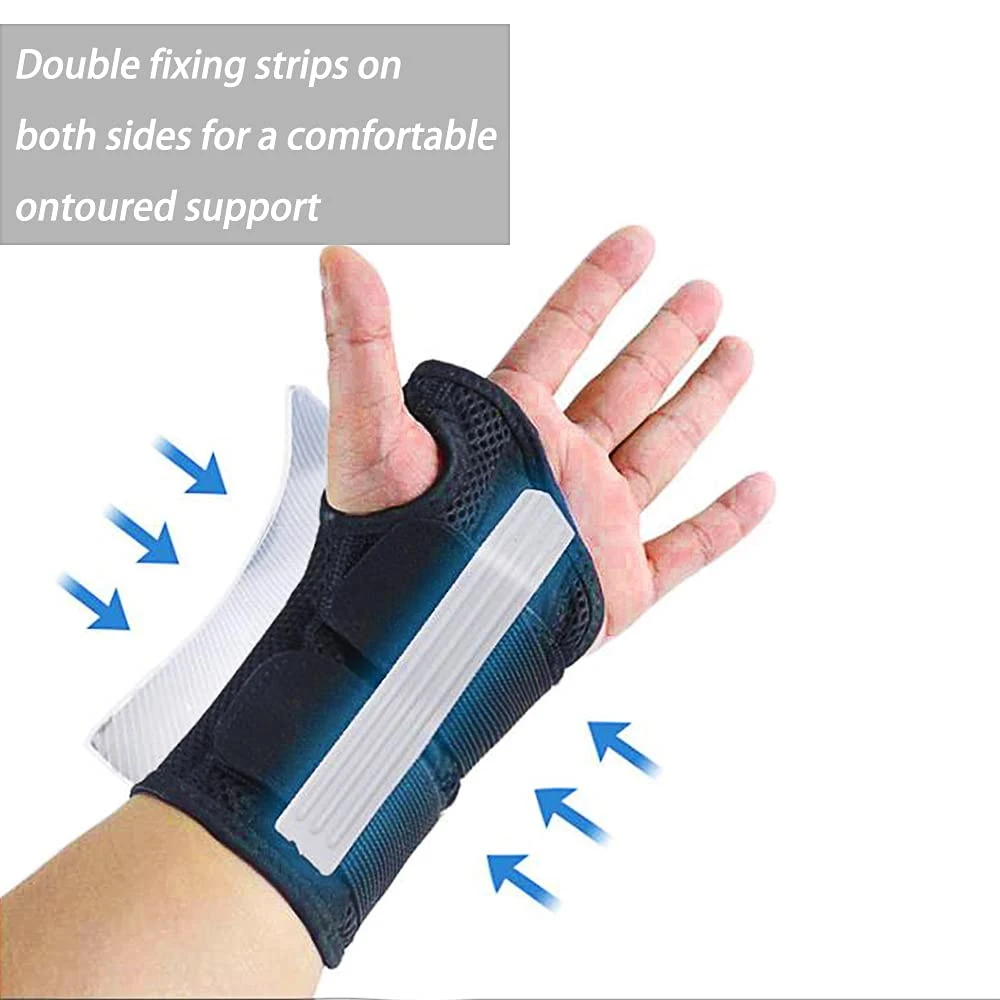 1Pcs Adjustable Wrist Brace Night Support for Carpal Tunnel, with Double Splint & Therapeutic Cushion,Hand Brace for Pain Relief