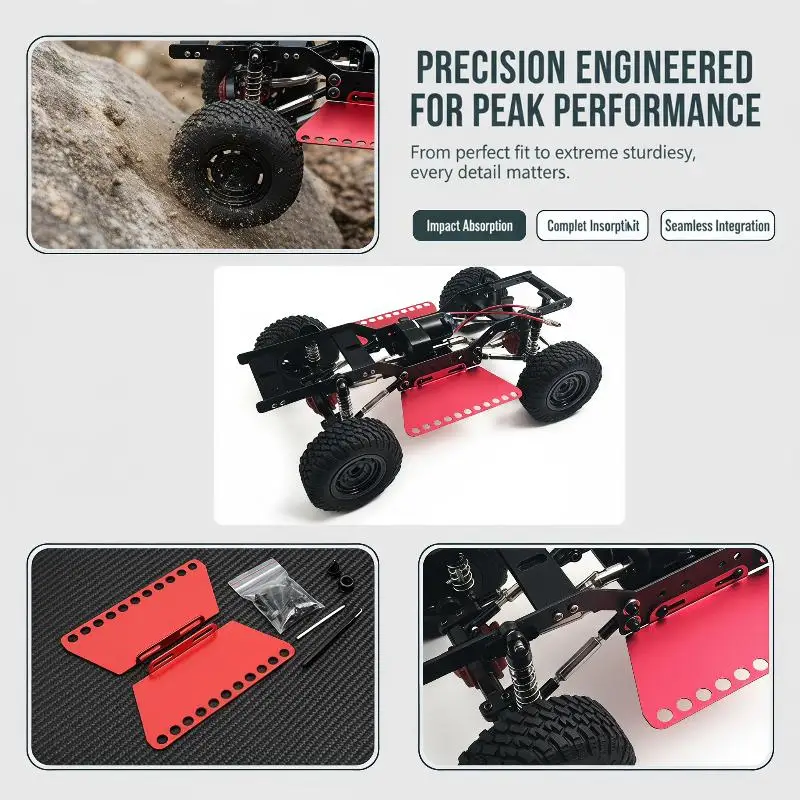 1/12 RC Crawler Car Metal Side Pedal Rock Sliders Upgrade Part Fit MN99S V2 MN98 V2 MN78 RC Vehicle