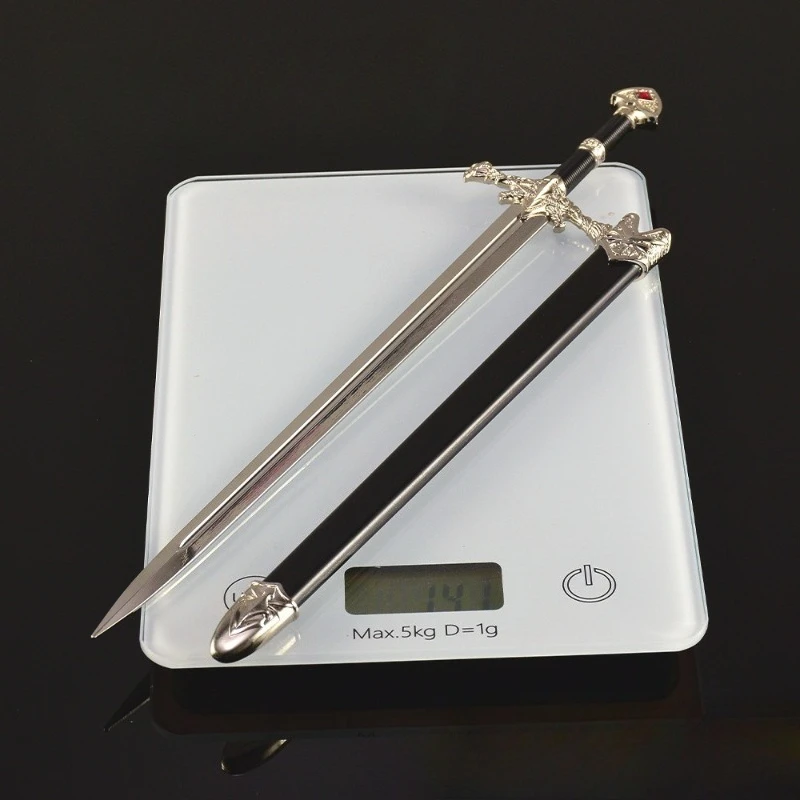 30 cm Figura di gioco Blackfire Spada Periferica Artigianato in metallo Modello Confezione regalo Decorazione desktop Ornamenti Regali di compleanno Giocattoli