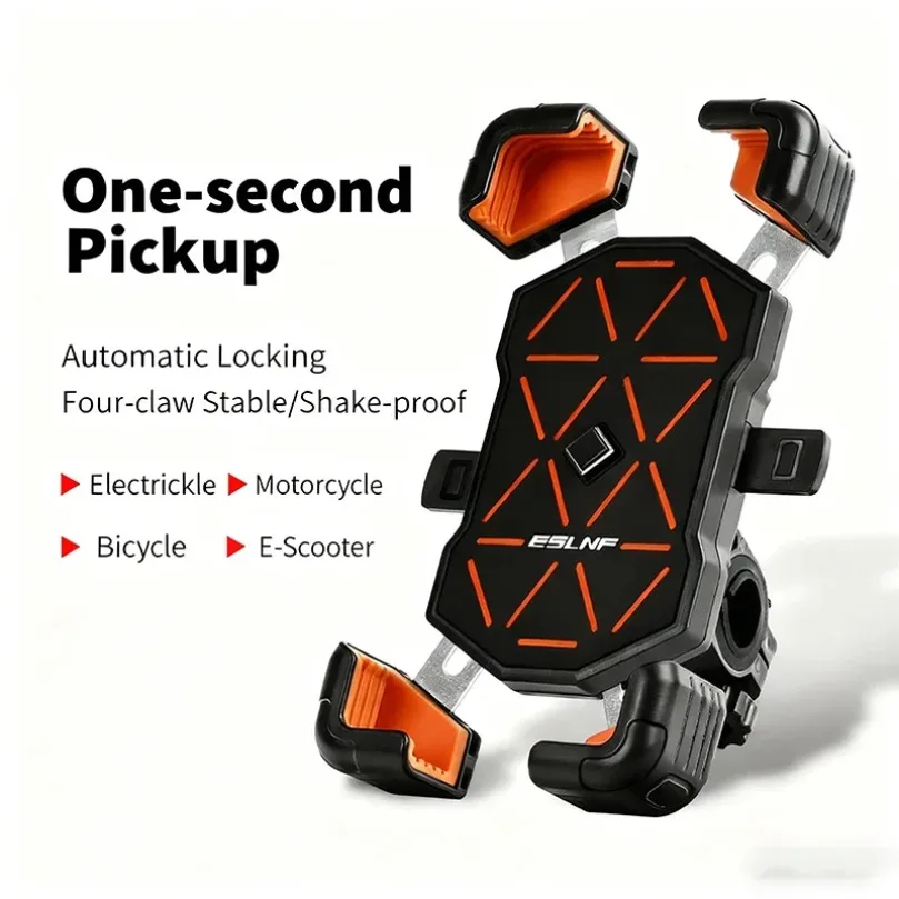 

Bike Motorcycle Phone Holder Shockproof Bicycle Mount for Handlebar Universal GPS Navigation Stand for Road Mountain E-Bike