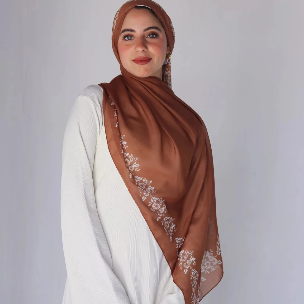 Hijabs estampa Woodsmo Encantada para Mulheres, Lenços Modais, Lenço, Lenços Designer Bandana, Hijab Muçulmano, Xaile Longo, Turquia