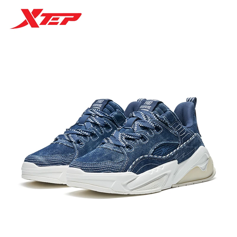 Xtep New Generation Shock Absorption Men\'s Skateboarding Shoes Wear-Resistant Casual Shoes Leisure Lace Up Sneakers 878419310010
