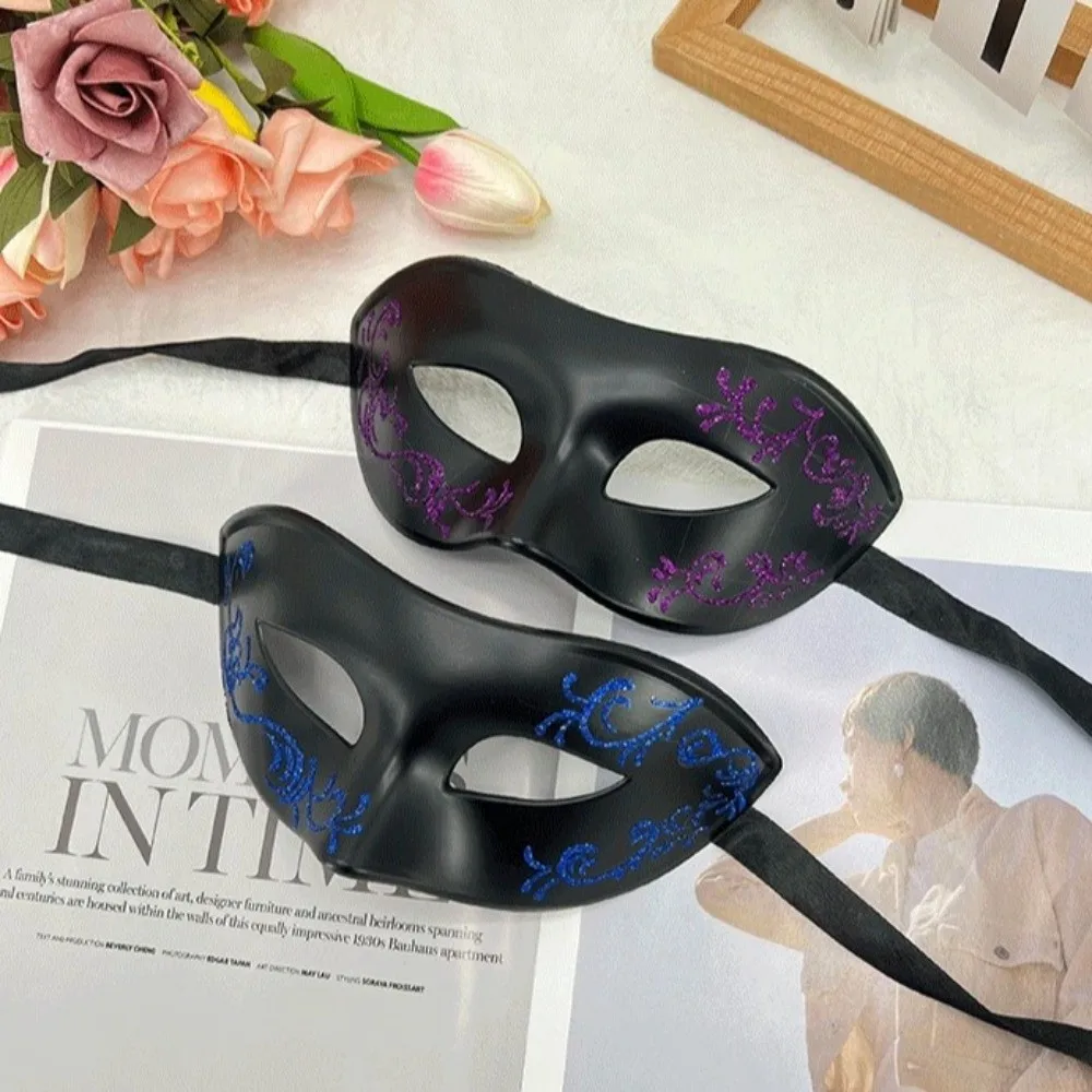 Multicolor Half-Face Lace Mask Seductive Style rhinestone Masquerade Mask Fancy Prom Cosplay Halloween Festival Party Mask