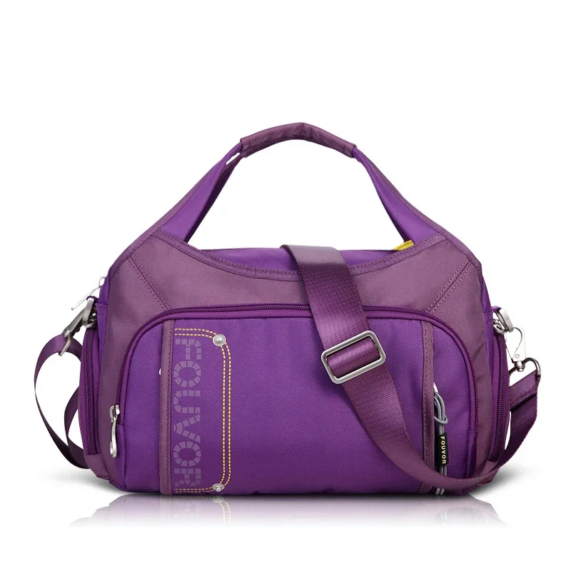 Fouvor torby z wieloma kieszeniami dla kobiet na ramię 2025 nowych moda nylonowe torby kurierskie typu Crossbody luksusowy projektant Tote Bag 2386-05 — zdjęcie 5