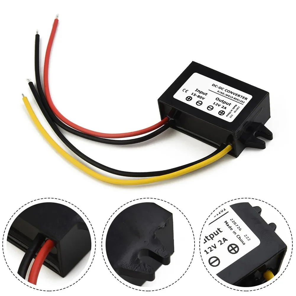 15V-72V 18V 24V 36V 48V 60V To 12V 2A 24-36W DC-DC Step Down Module Converter Electrical Equipment Power Supplies